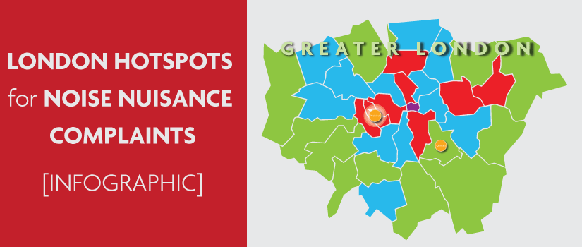 Los puntos calientes de Londres en cuanto a quejas por molestias acústicas